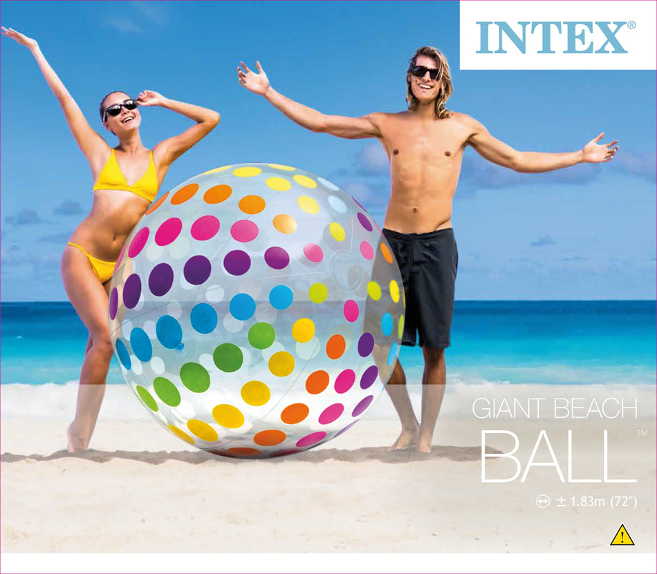 Ballon de plage Intex géant 183cm
