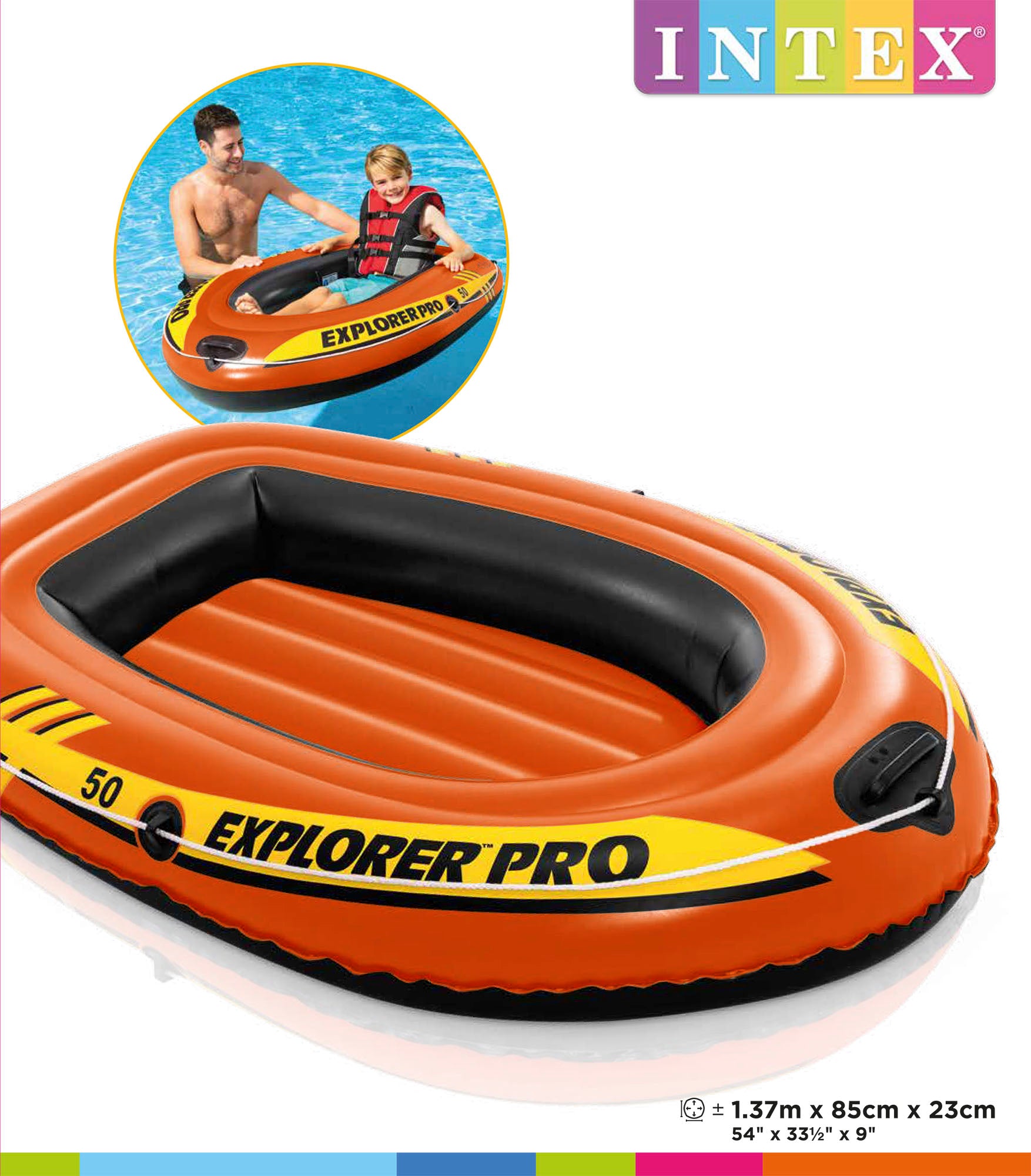 Intex Explorer Pro 50 – 137 cm x 85 cm x 23 cm 