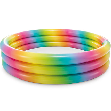 Intex opblaasbaar zwembad regenboog 168cm x 38cm