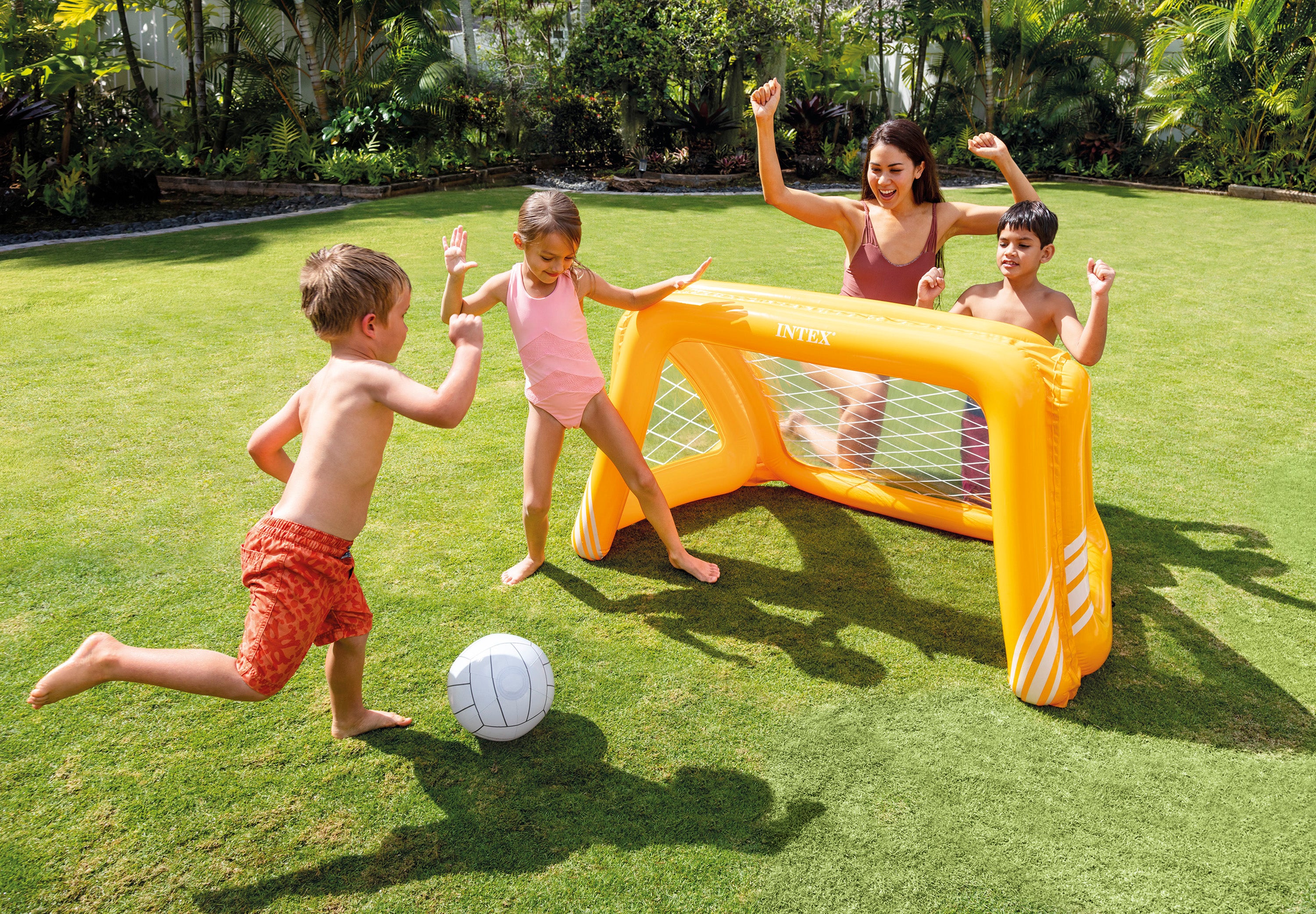 Intex opblaasbare goal set - Oranje