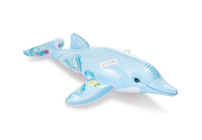 Delphin vor dem Pool
