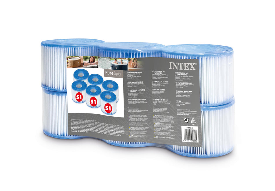 Cartucho de filtro Intex S1 PureSpa 6 piezas