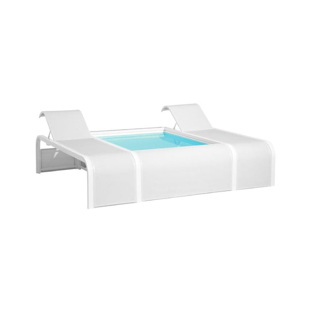 Gre Mariposa Butterfly mini piscine avec transats 282cm x 219cm x ↕60cm