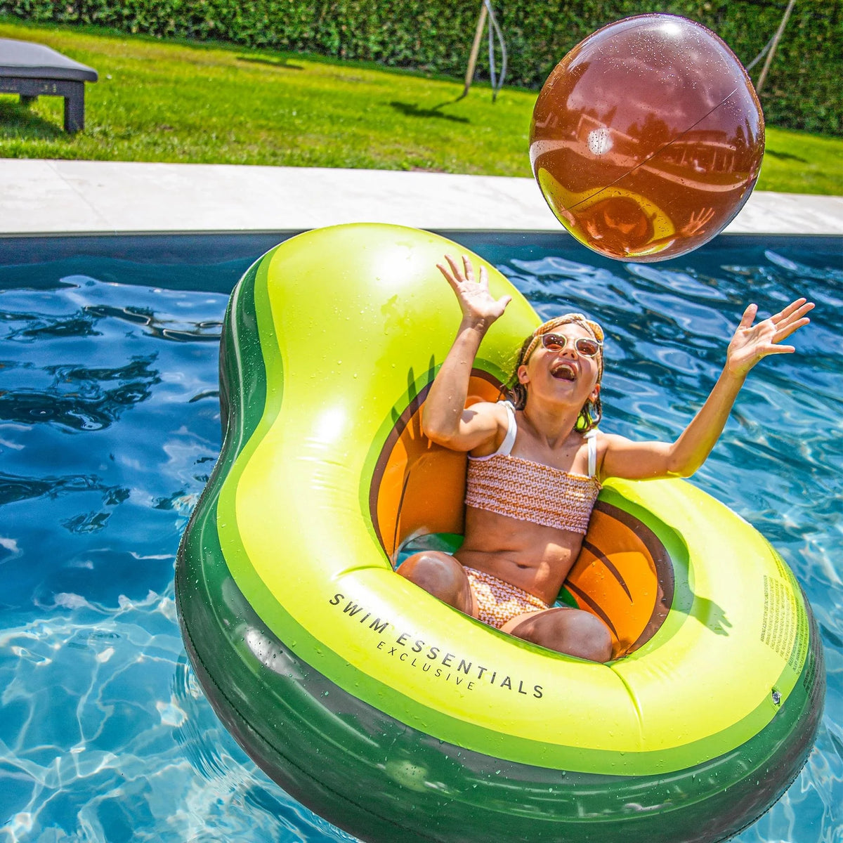 Swim Essentials Opblaas Avocado + Strandbal - Azzura Pool