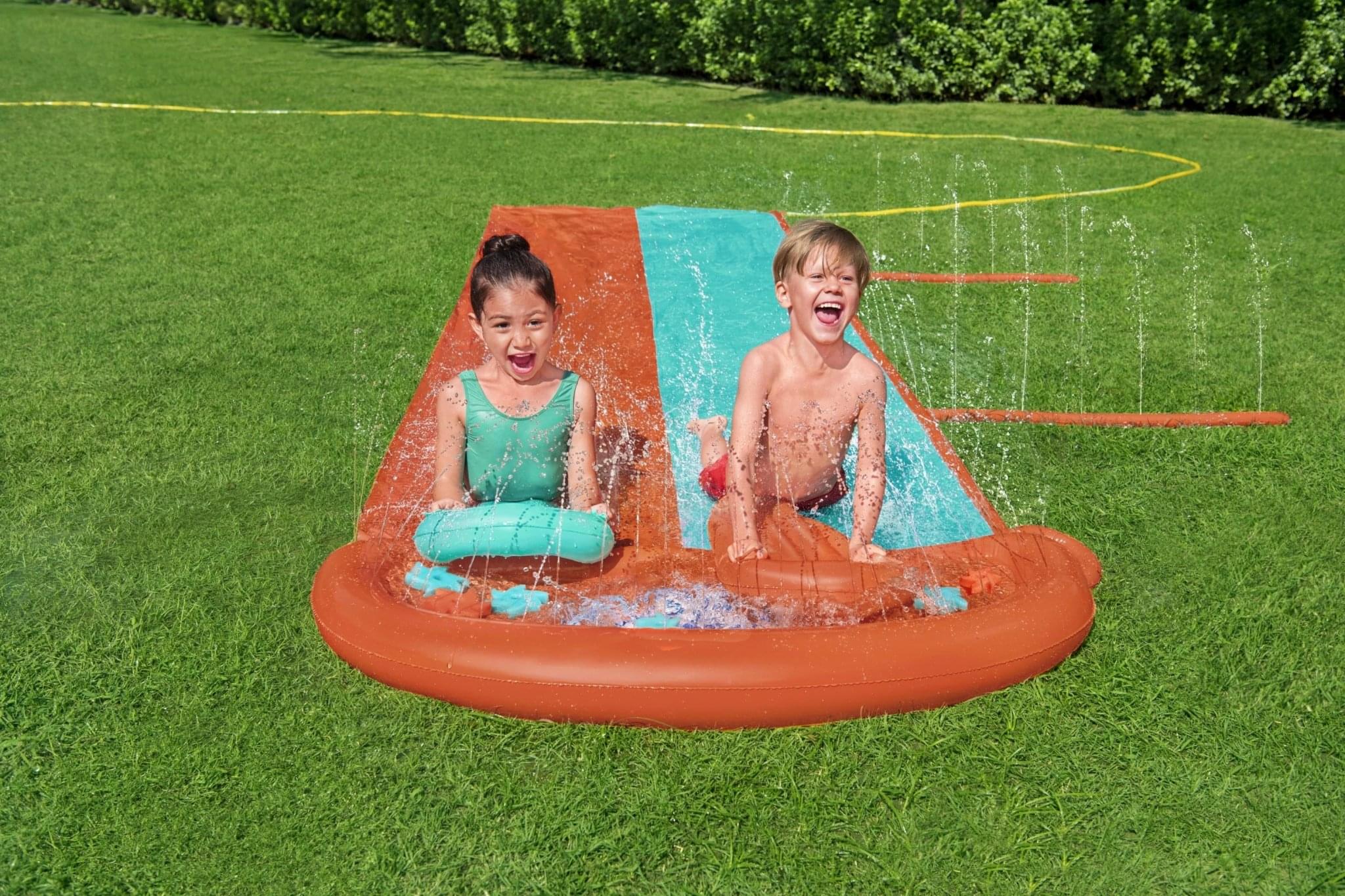 Waterglijbaan Buikschuifbaan met Waterpistool 488cm - Azzura Pool