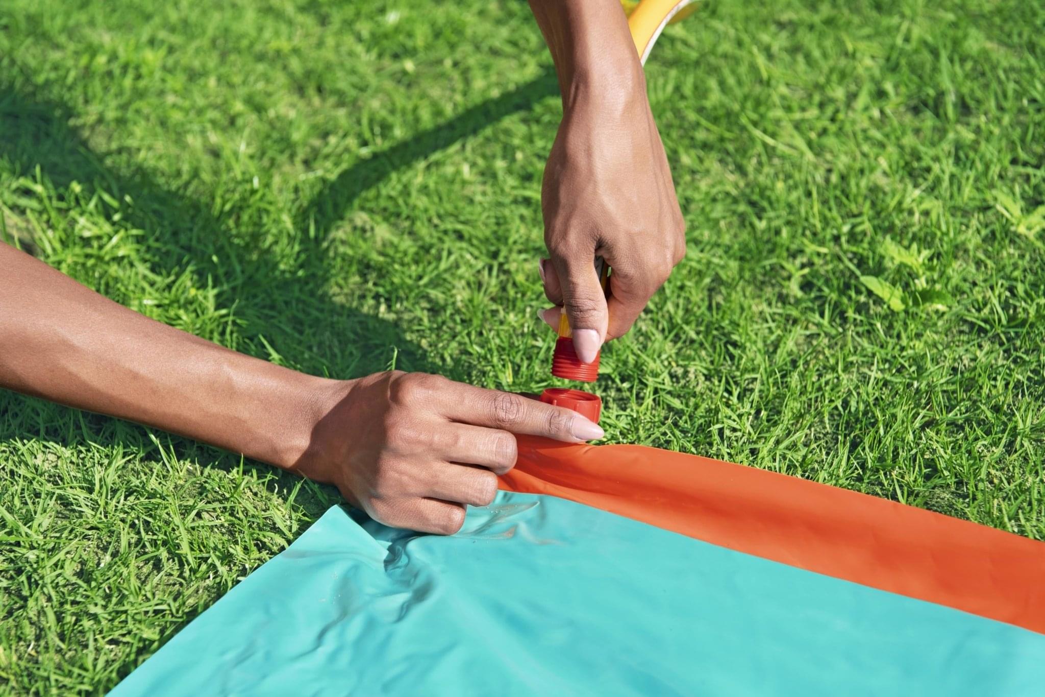 Waterglijbaan Buikschuifbaan met Waterpistool 488cm - Azzura Pool