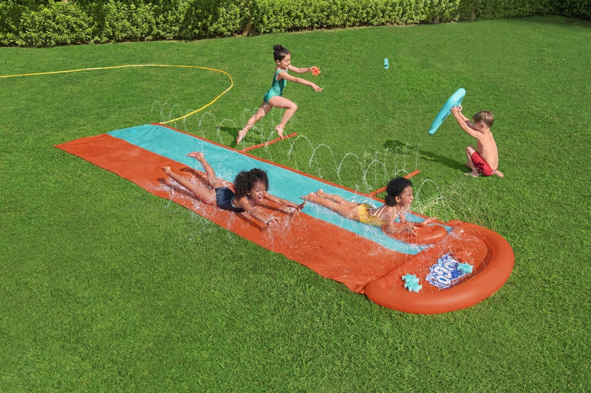 Waterglijbaan Buikschuifbaan met Waterpistool 488cm - Azzura Pool