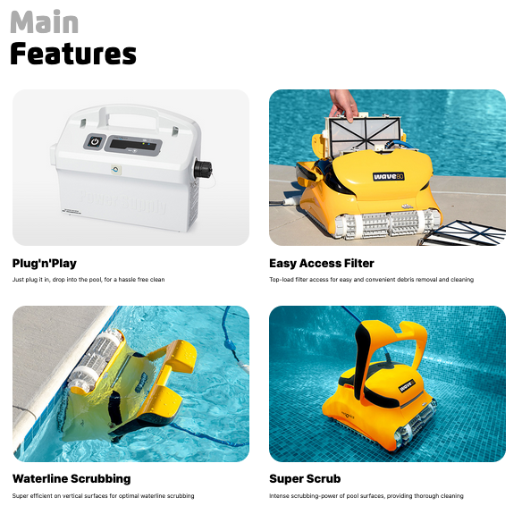 Robot de piscine Dolphin Wave 80