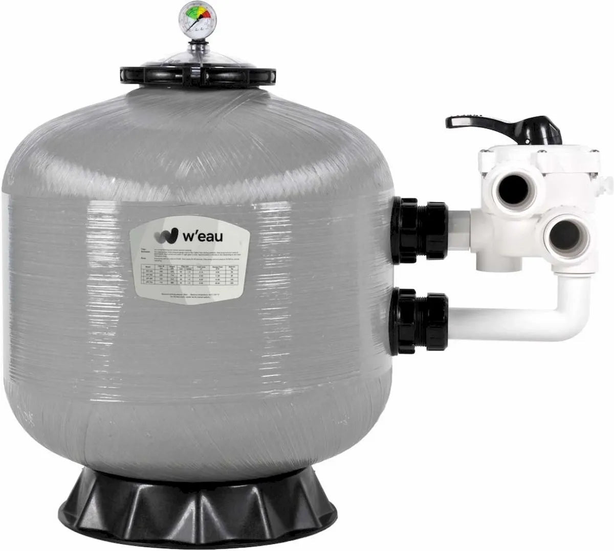 W'eau SPP-500 polyester versterkt side mount zandfilter 12m³ - Azzura Pool